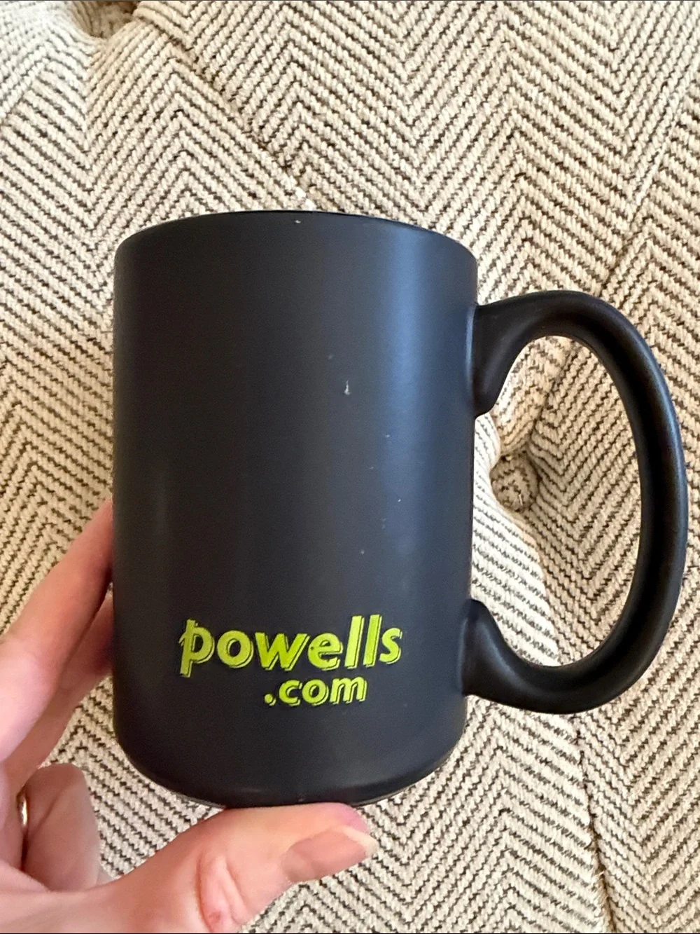 Powell's Books Logo Coffee Mug - Lime Green & Black